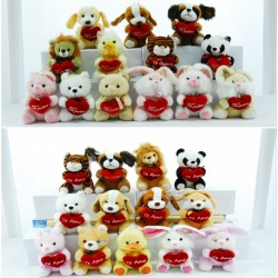 ANIMALES 18CM CON Y SIN CORAZON